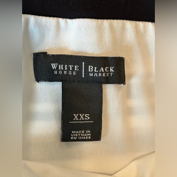 White House Black Market Striped Strapless Stretch Fabric Dress Size XXS - Picture 10 of 11